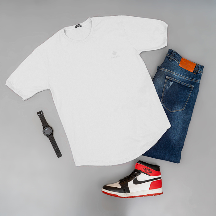 تیشرت مردانه سفید مدل Canada