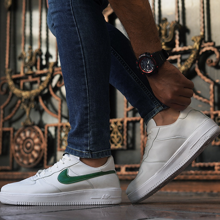 کفش Air Jordan مردانه سفید سبز مدل Raya