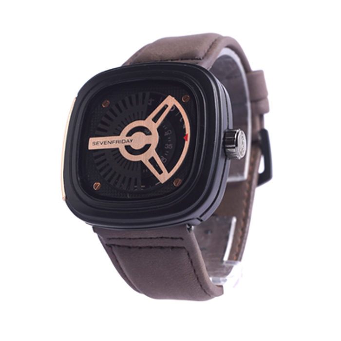 ساعت sevenfriday قهوه ای طلایی مدل zado