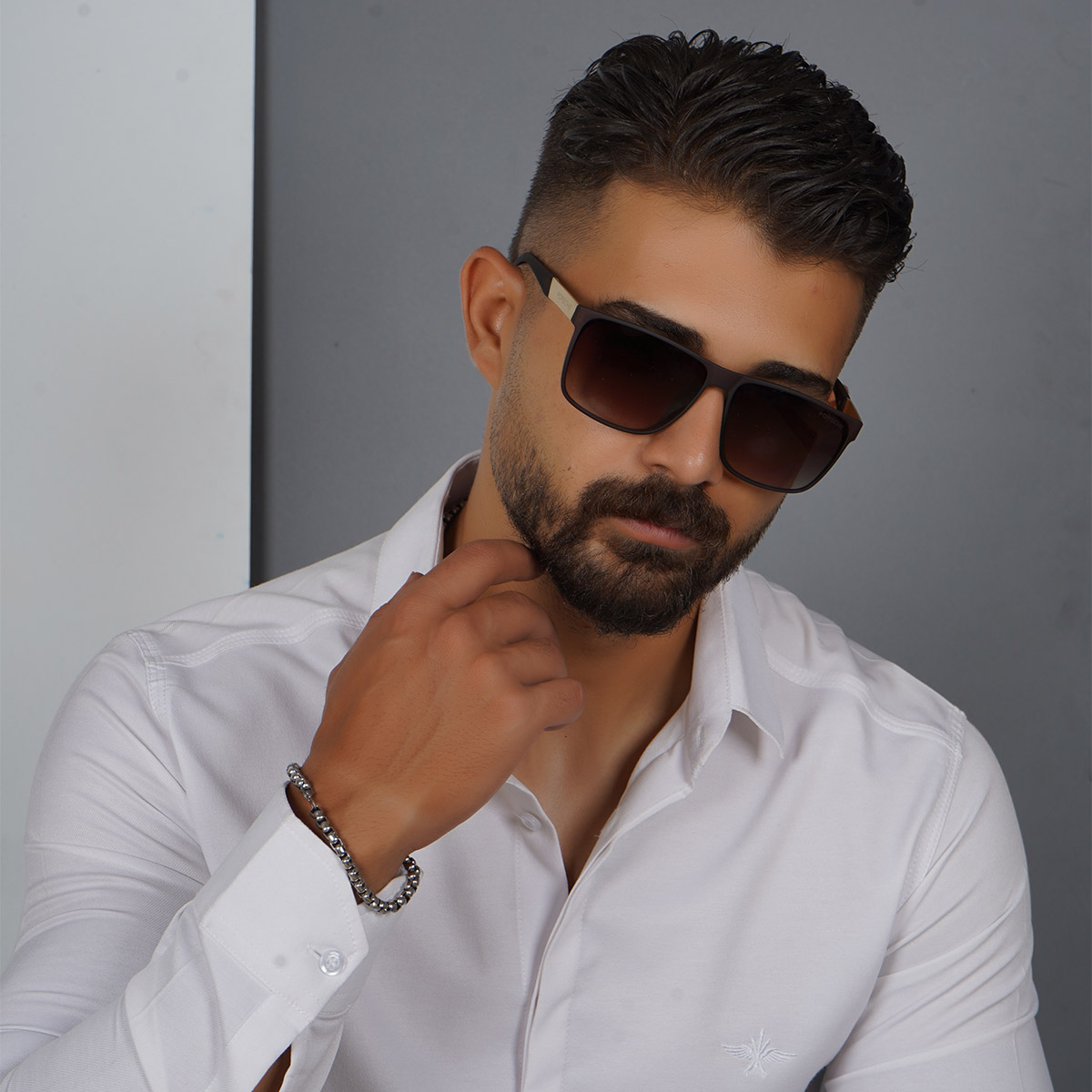 عینک قهوه ای مردانه مدل Porsche