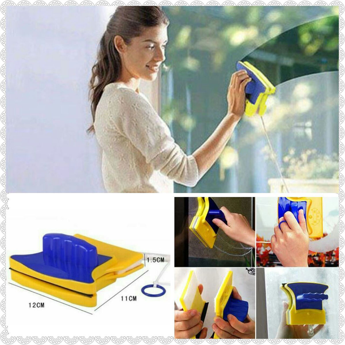 شیشه پاک کن مدل Double faced