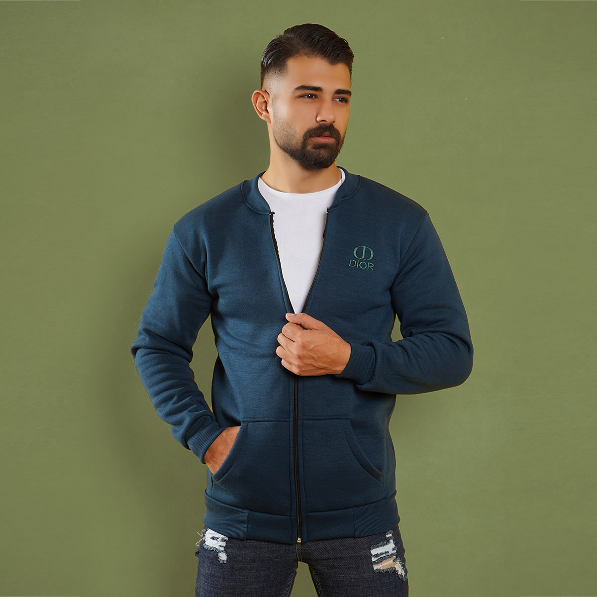 سوییشرت مردانه سبز مدل DIOR