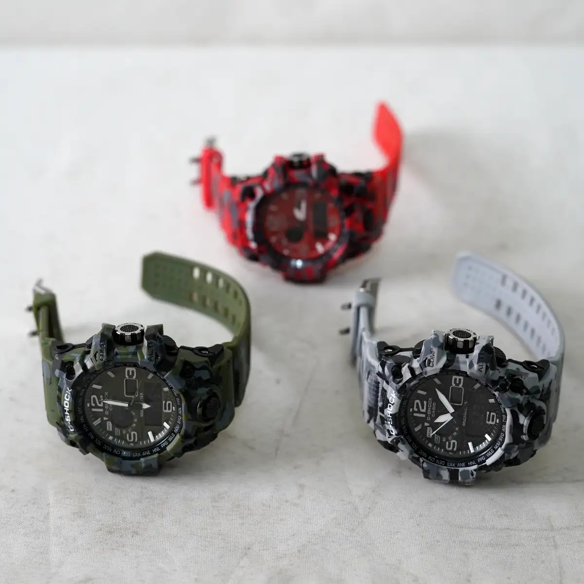 ساعت اسپرت G-SHOCK سه سنسوره طرح ارتشی طوسی Army