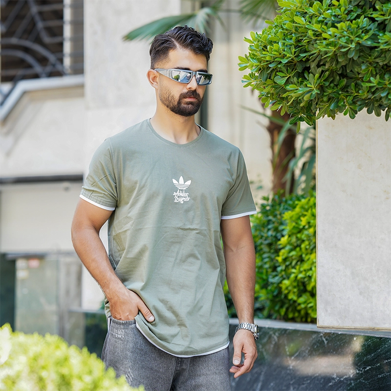 تیشرت مردانه Adidas سبز مدل T60