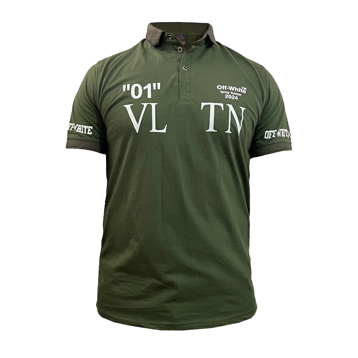 تیشرت مردانه سبز مدل 01-LV