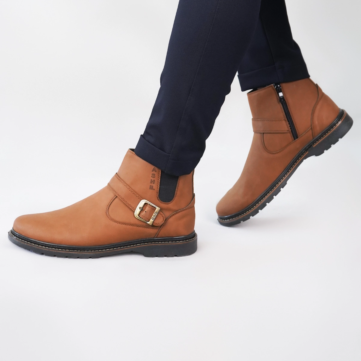 نیم بوت قهوه ای مردانه مدل Sorush