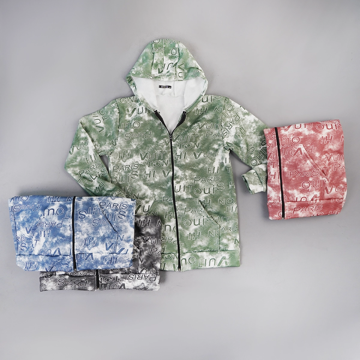 سوییشرت طرحدار مردانه سبز مدل Roham