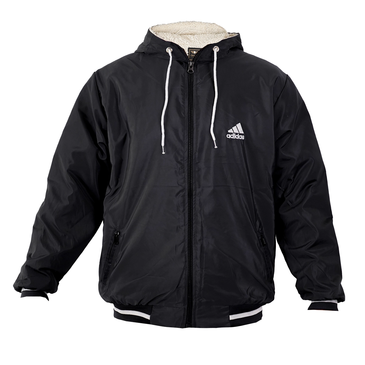 کاپشن مردانه مشکی داخل خز مدل P212