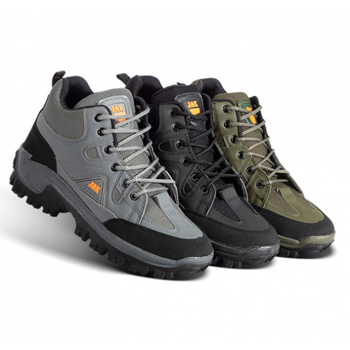 کفش ساقدار مردانه طوسی مدل JAX