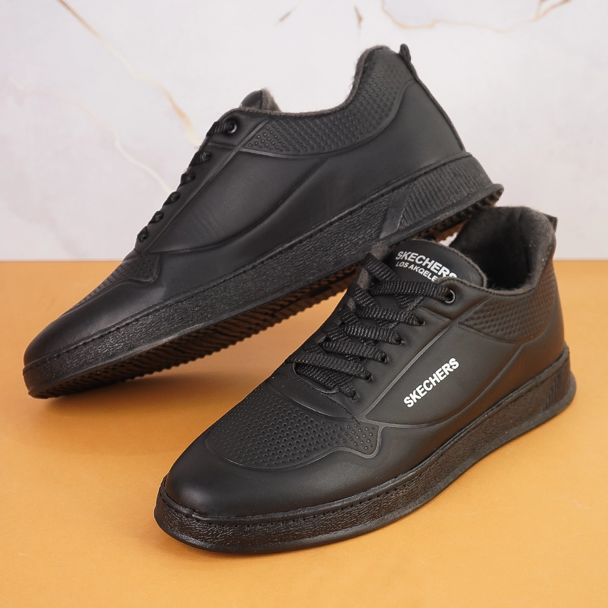 کفش تخت مردانه مشکی Skechers مدلDavid