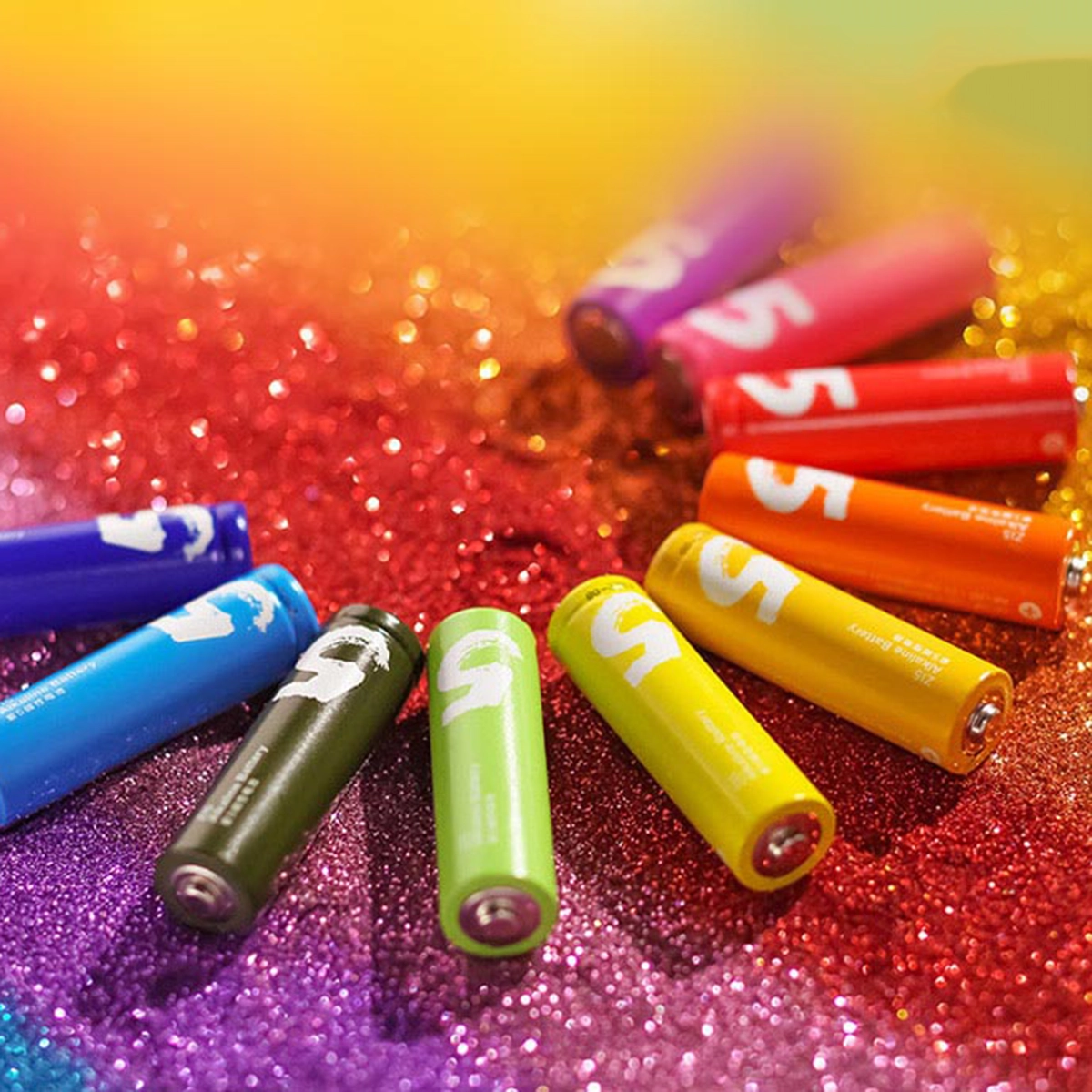 پک باتری‌ قلمی رنگین کمانی مدل ZI5