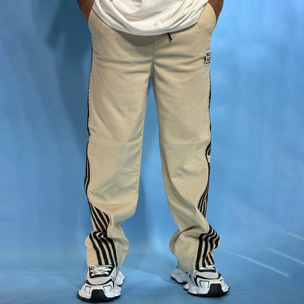 شلوار مردانه کرم مدل Strip