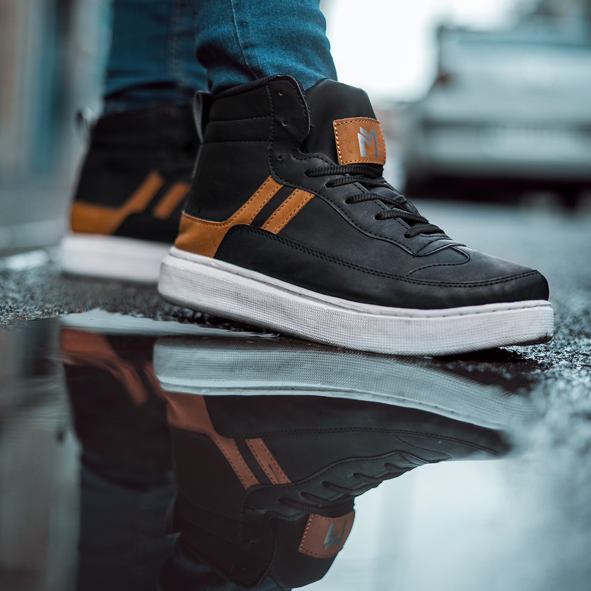 کفش ساقدار مشکی مردانه مدل Miler