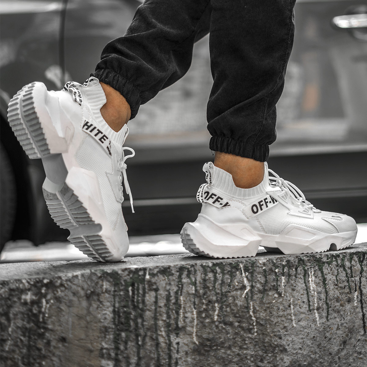 کفش ورزشی OFF WHITE مردانه سفید مدل Loka-