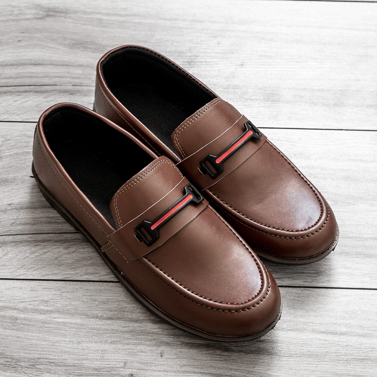 کفش کالج مردانه قهوه ای مدل Rasa