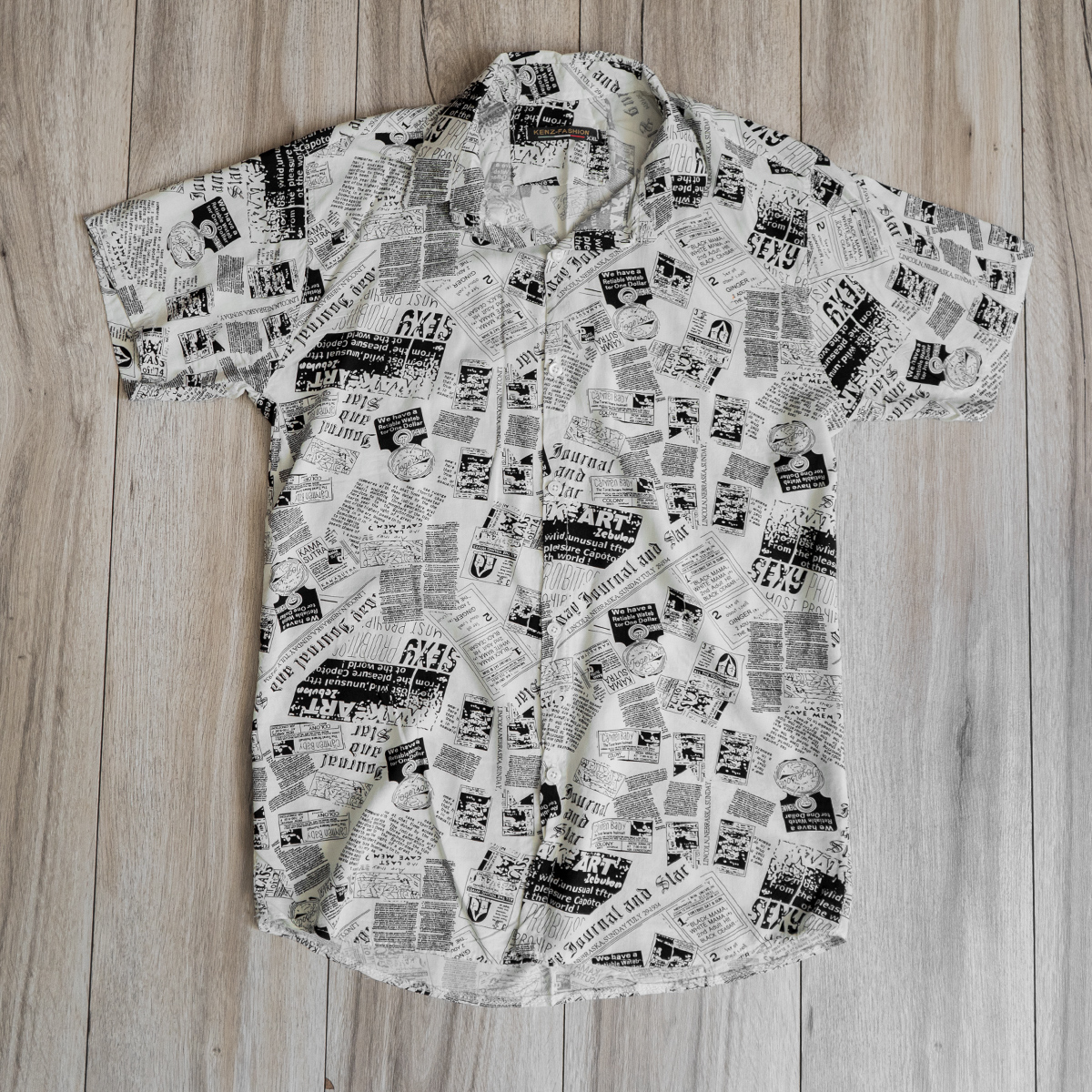 پیراهن هاوایی مردانه مدل Paper