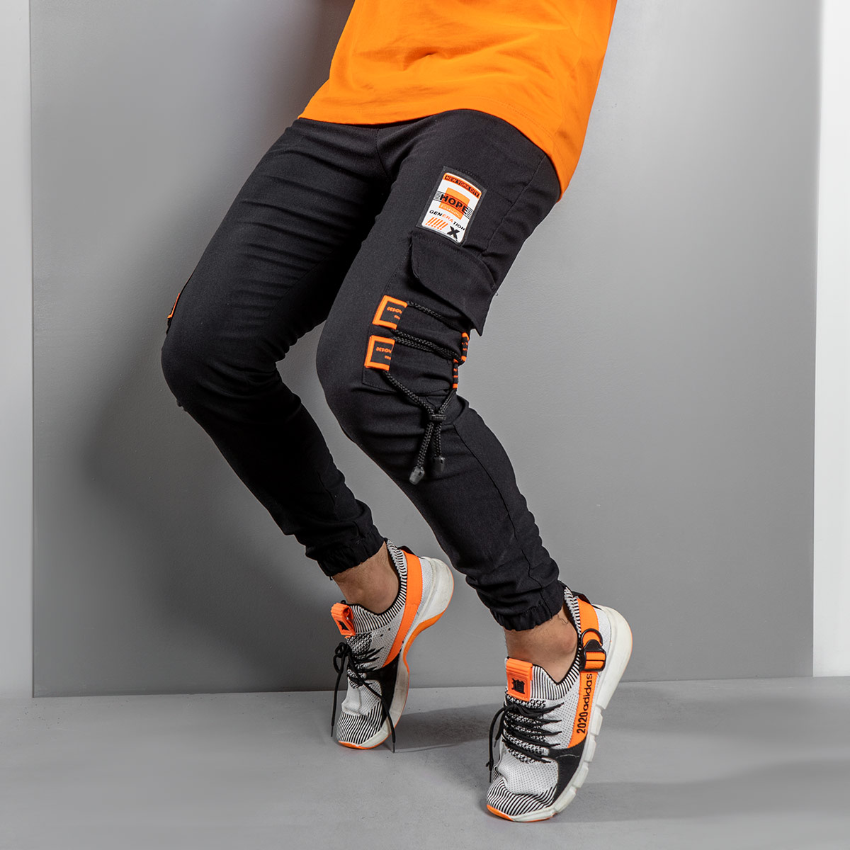 شلوار اسلش مردانه مشکی مدل Perada