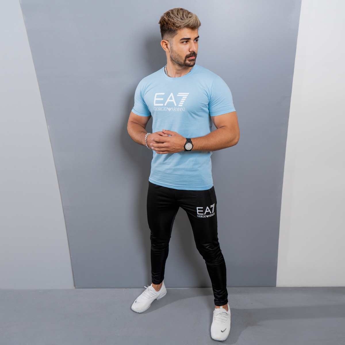 ست تیشرت شلوار EA7 مردانه مدل Henri