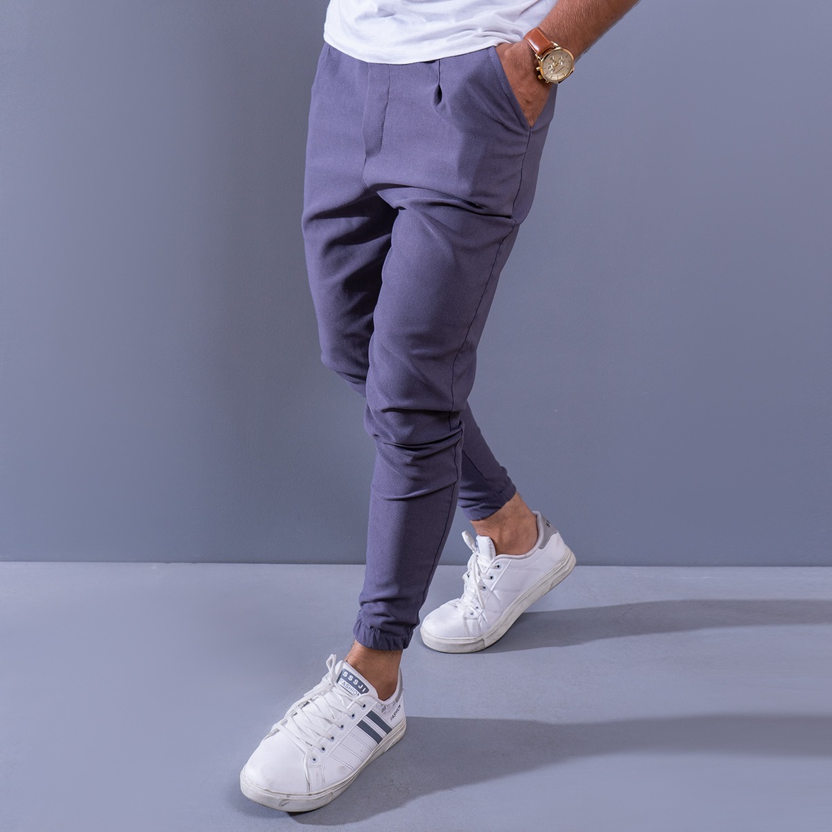 شلوار اسلش مردانه طوسی مدل Kiper