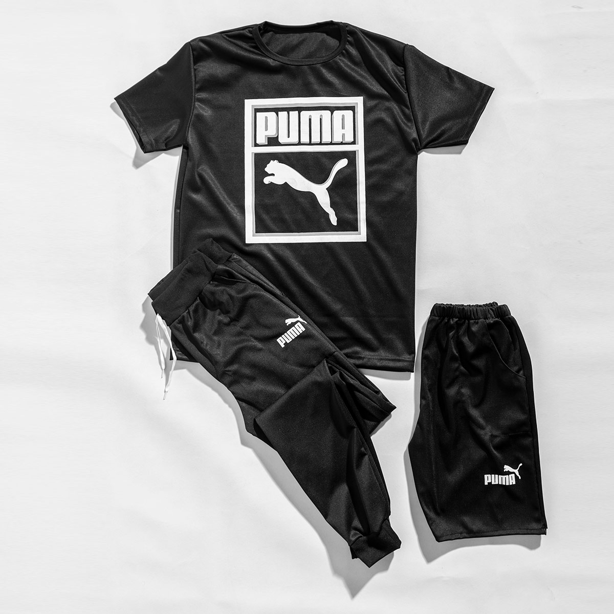 ست 3 تیکه Puma مشکی مردانه مدلAtraz