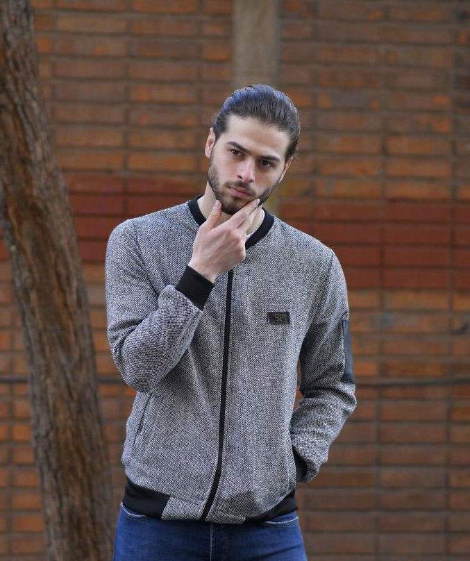 سوئیشرت بافت مردانه مدل HUBAN