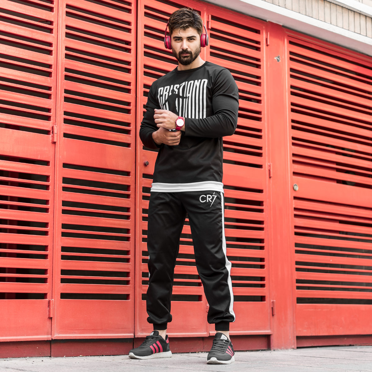 ست آستین بلند مردانه CR7 مدل Lomer