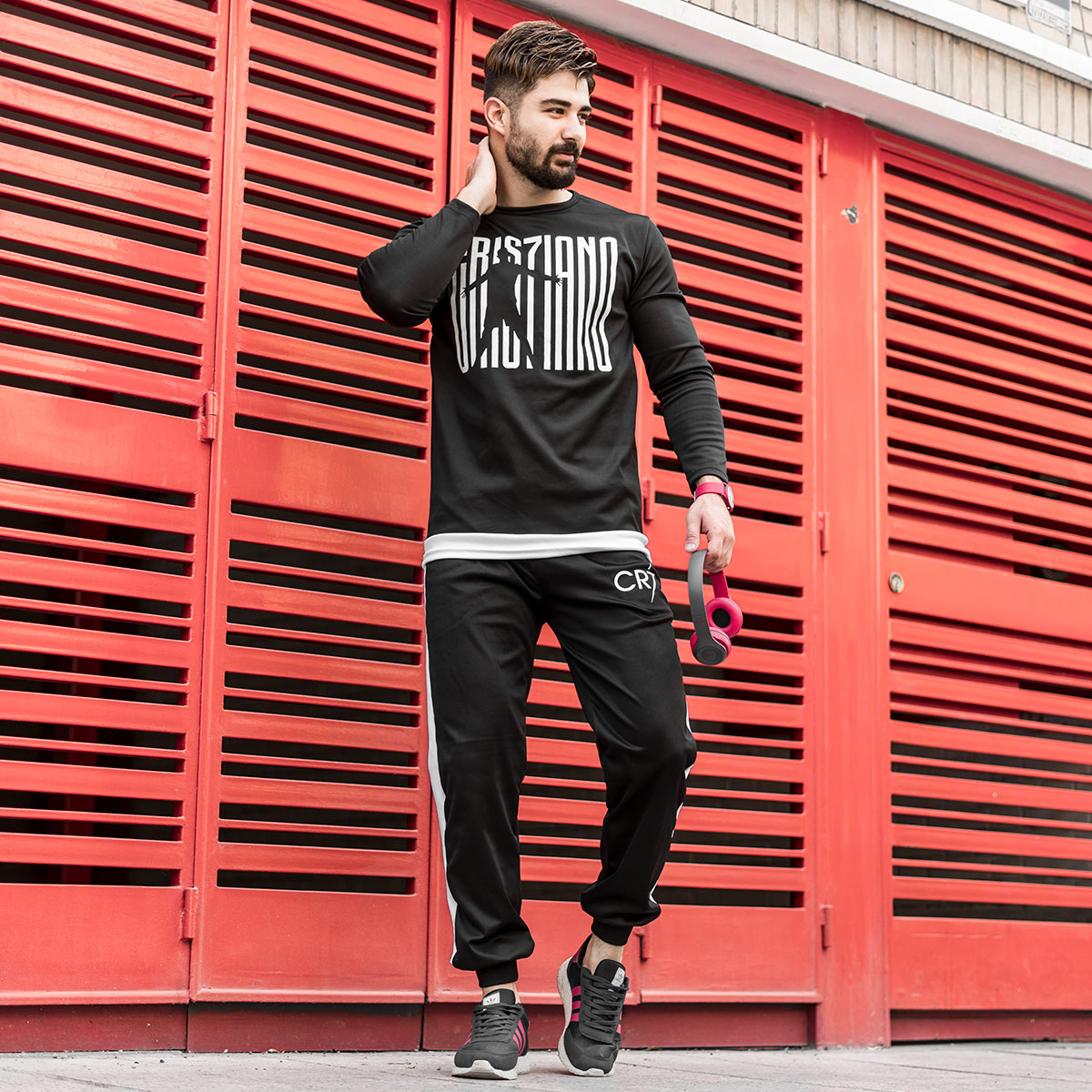 ست آستین بلند مردانه CR7 مدل Lomer