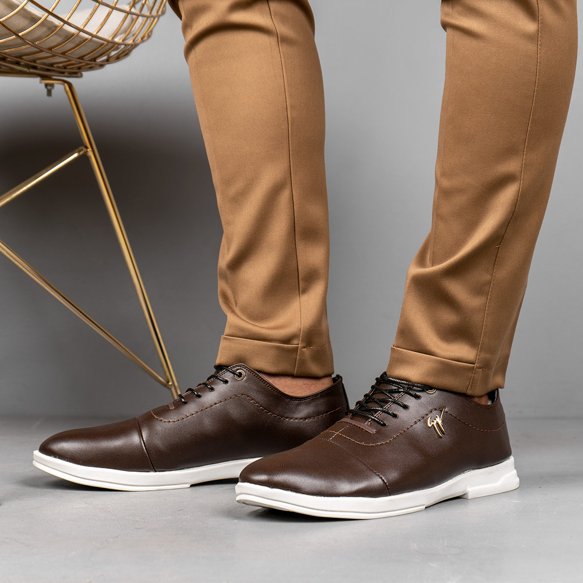 کفش رسمی مردانه قهوه ای مدل Vitan